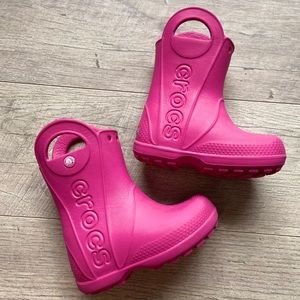 Toddler Girl’s Crocs Rain boots